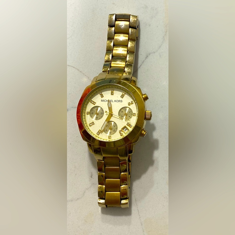 Michael Kors gold with crystal watch